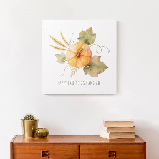 Happy Fall To One And All Canvas Wall Art